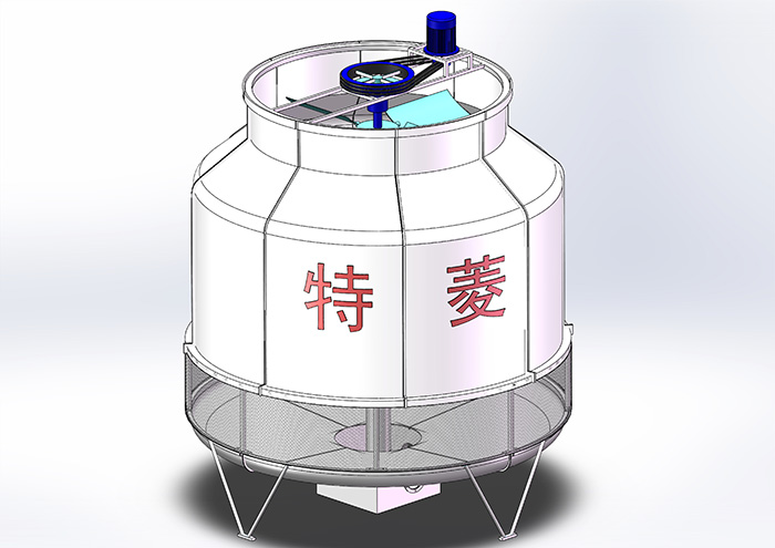 玻璃鋼圓形開(kāi)式冷卻塔
